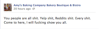 Illustration for article titled Watch These Horrid Restaurateurs Have a Total Facebook Meltdown